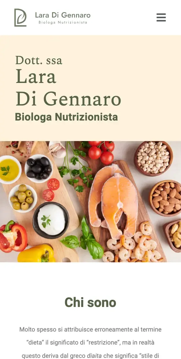 Nutritionist website image