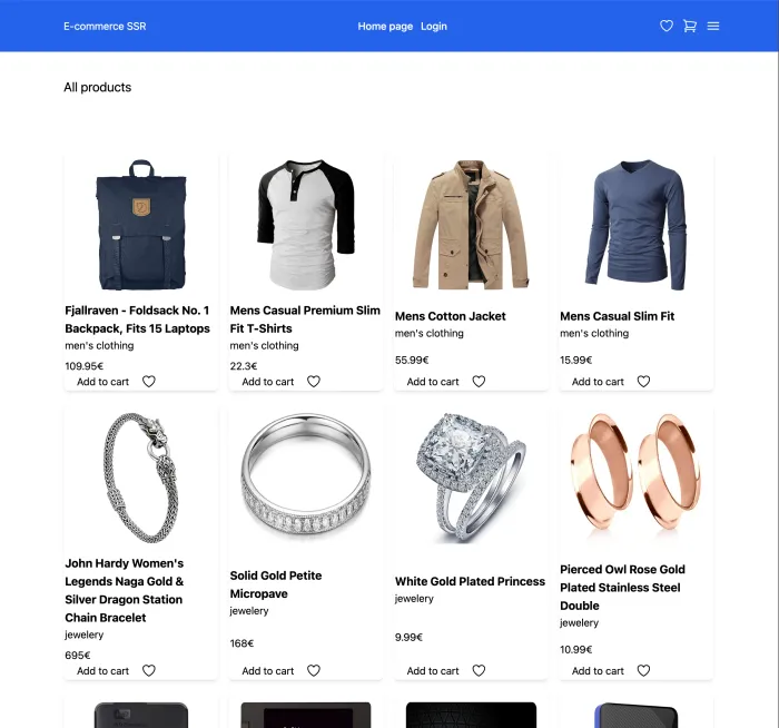 E-Commerce SSR - cover image