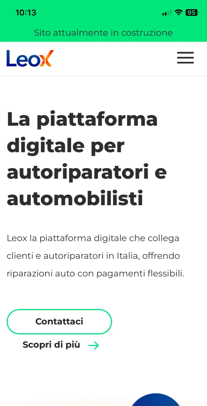 Startup car repair website image