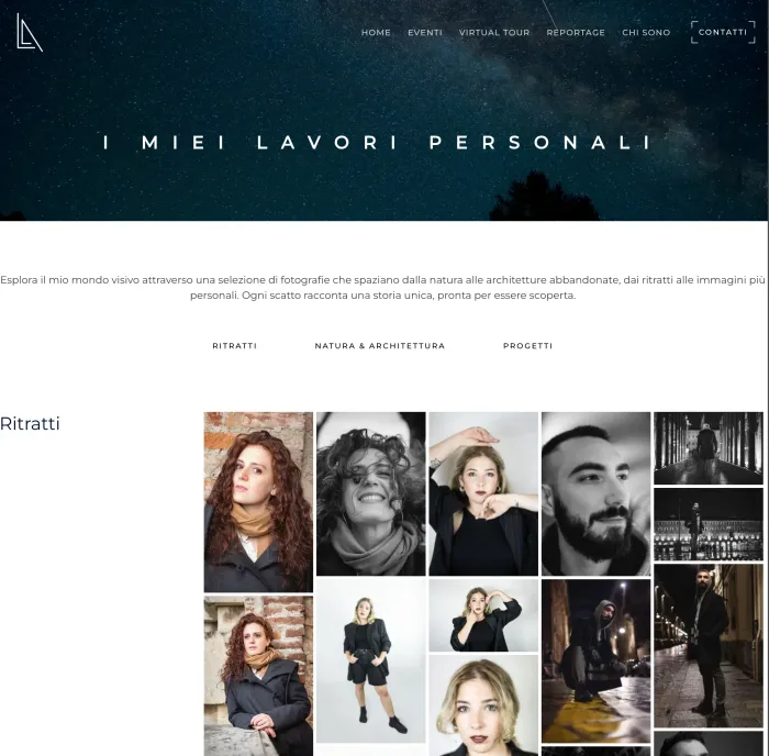 Photographer website image