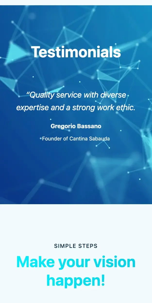 Startup consultancy website & logo image